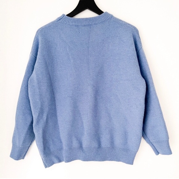 Aelfric Eden | Crew Goose Wow Sweater Mens Blue | L - Picture 2 of 5